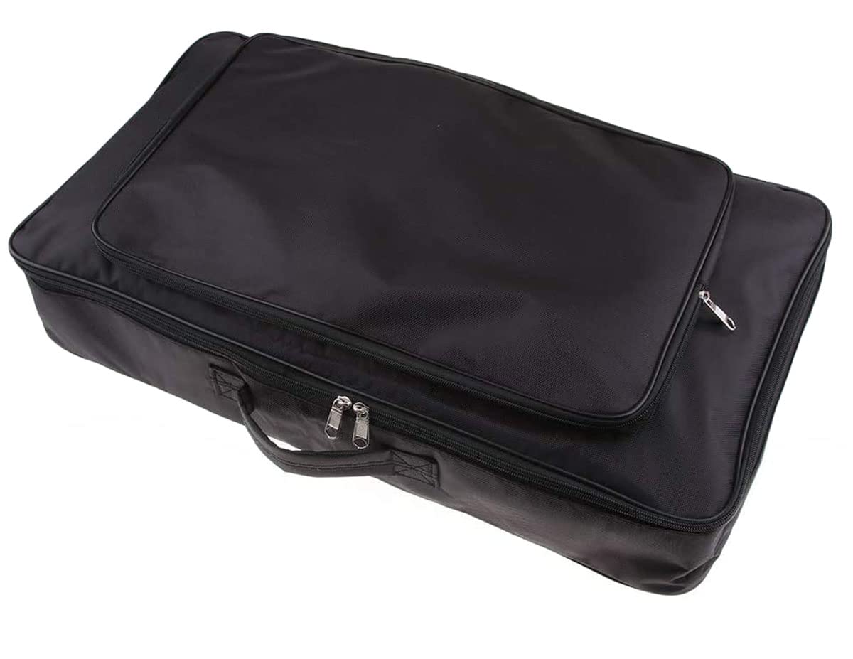 Black Portable Guitar Effects Pedal Board Gig Bag X136053