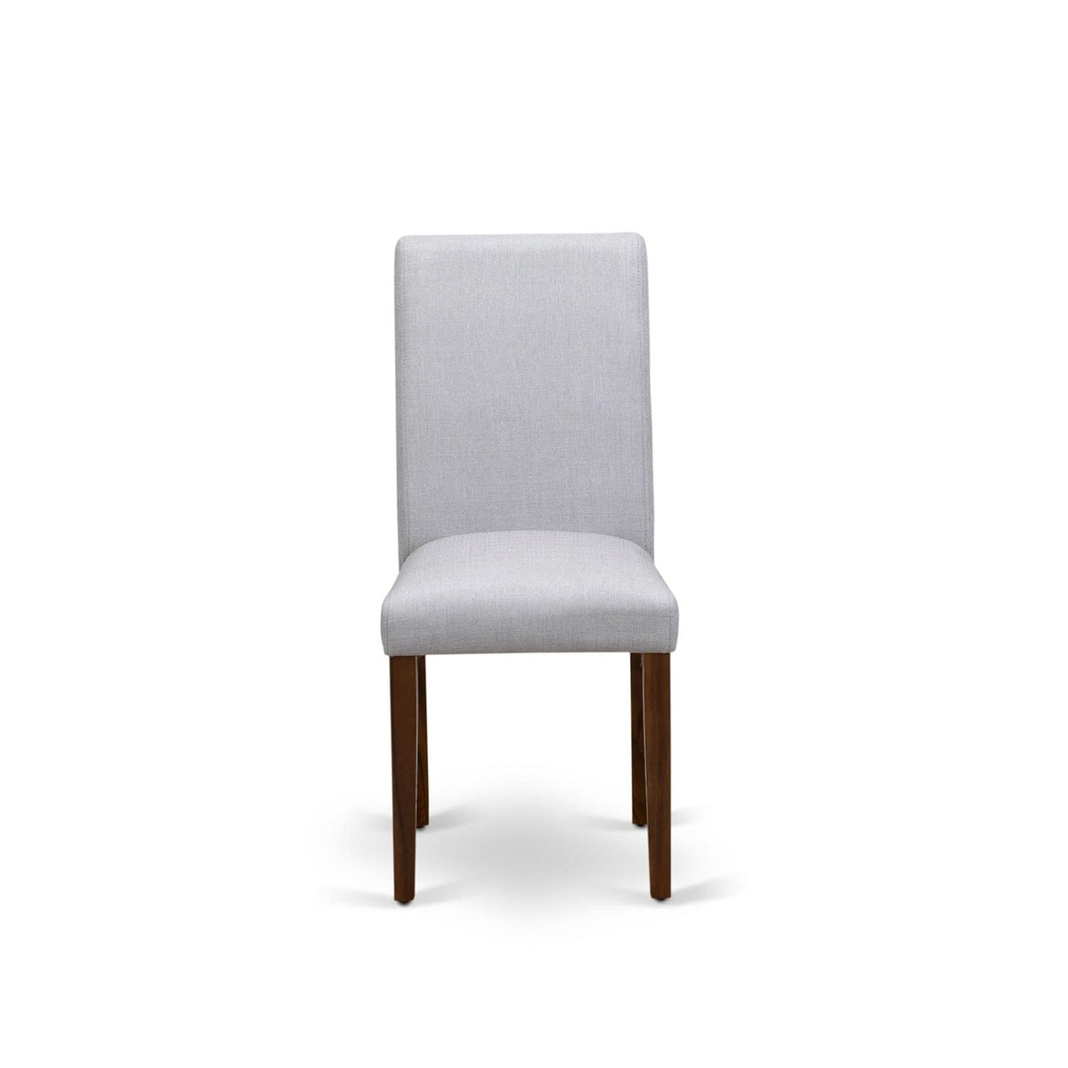 9 Piece Walnut Dining Table Set with 8 Grey Linen Chairs V5168