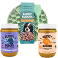 Natural Peanut Butter Dog Treats Set of 2 with Lickmat Q339031