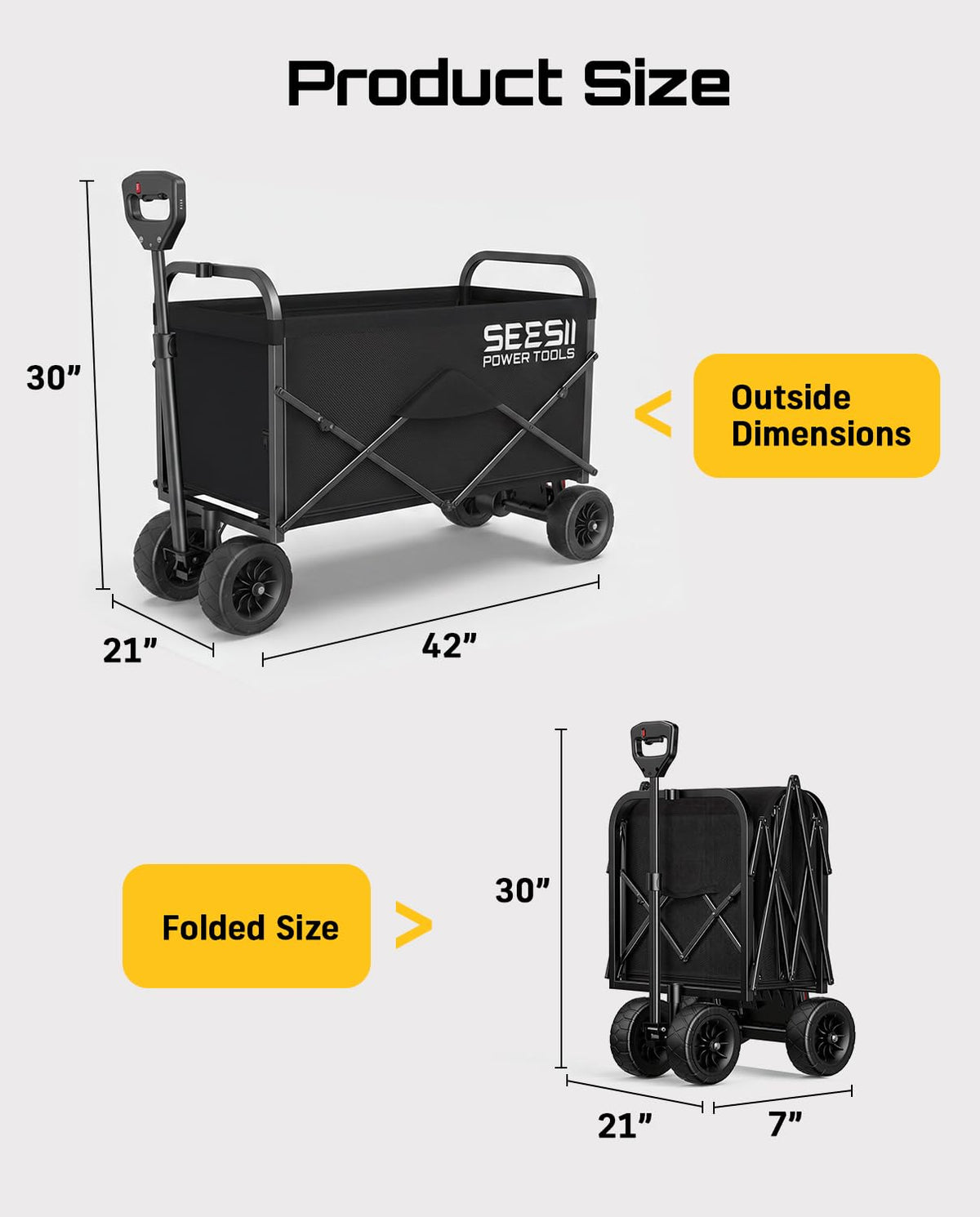 Electric Wagon Cart with 2 x 4.0Ah Batteries Z3476