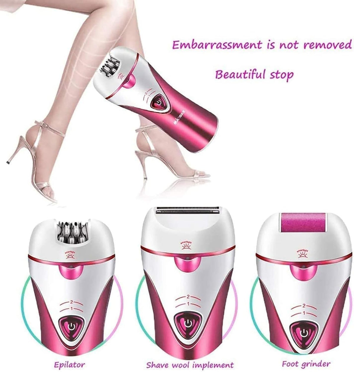 4-in-1 Wet Dry Electric Hair Removal System H65008