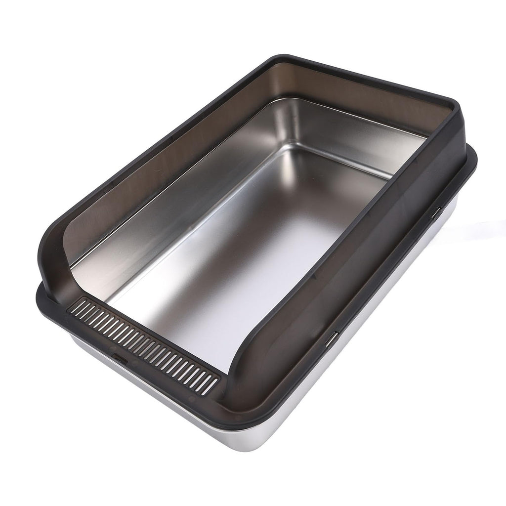 Stainless Steel Enclosed Cat Litter Box with Lid and Scoop C173407