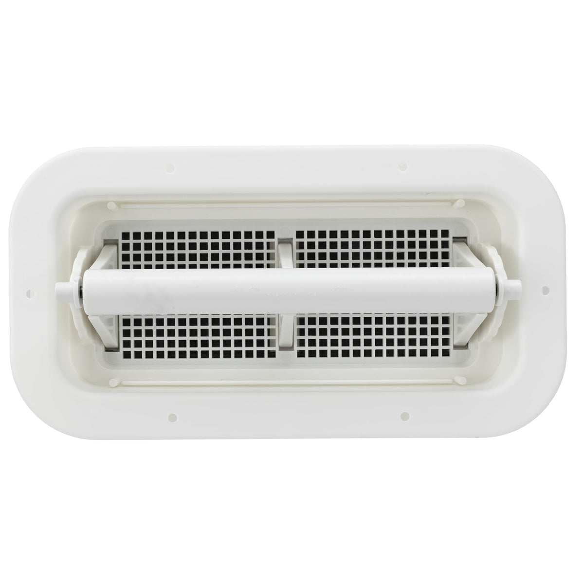 Two Way Plastic Vent with Trim Ring and Built-in Screen, 2 Pack, White E139