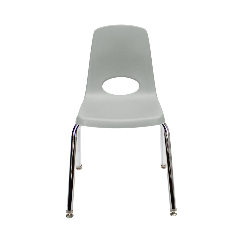 16" Light Gray School Stack Chair 2-Pack G980727
