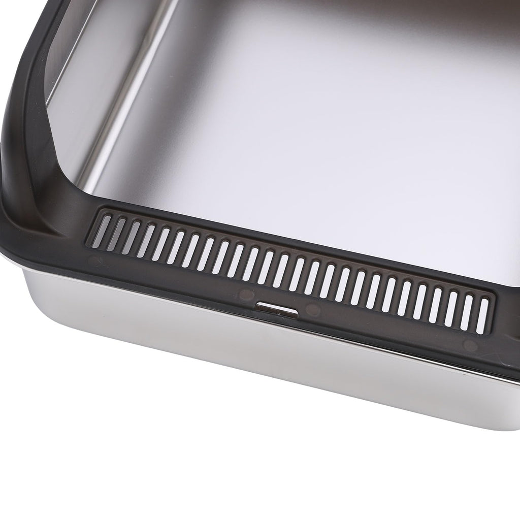Stainless Steel Enclosed Cat Litter Box with Lid and Scoop C173407