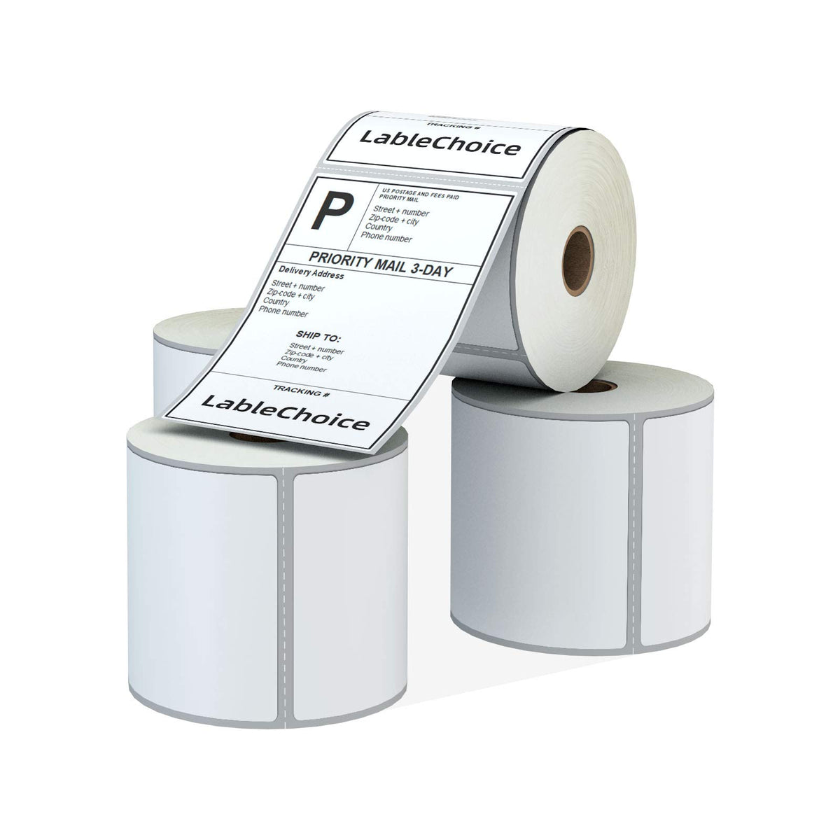 4 Rolls 450 Labels 4x6 Direct Thermal Shipping Labels 1" Core Permanent Adhesive I438