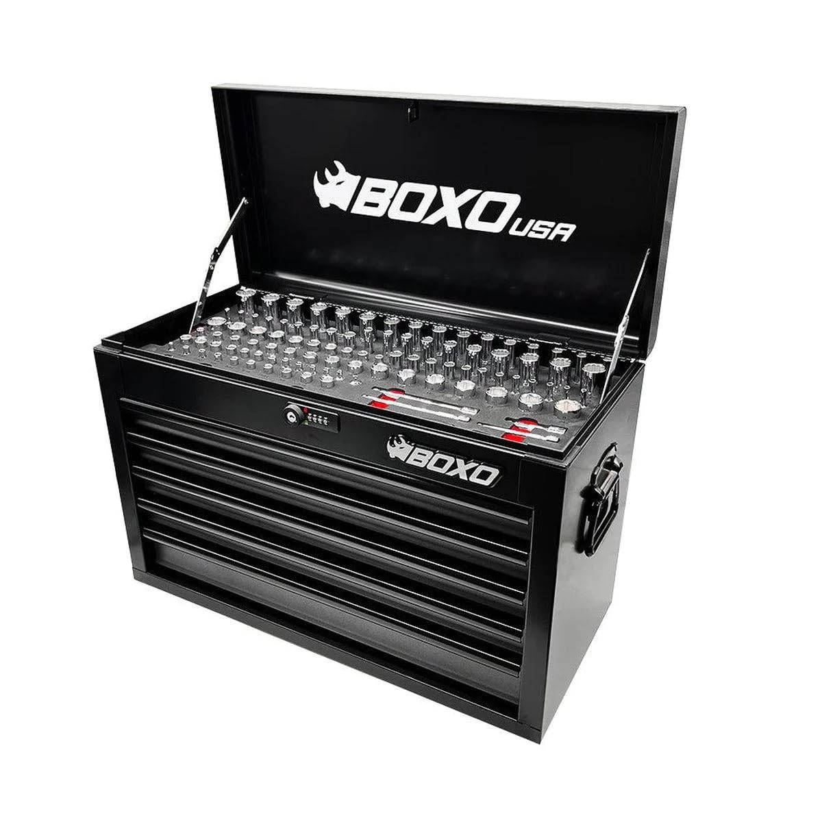 26" 5 Drawer Locking Tool Set with Carry Box A827489
