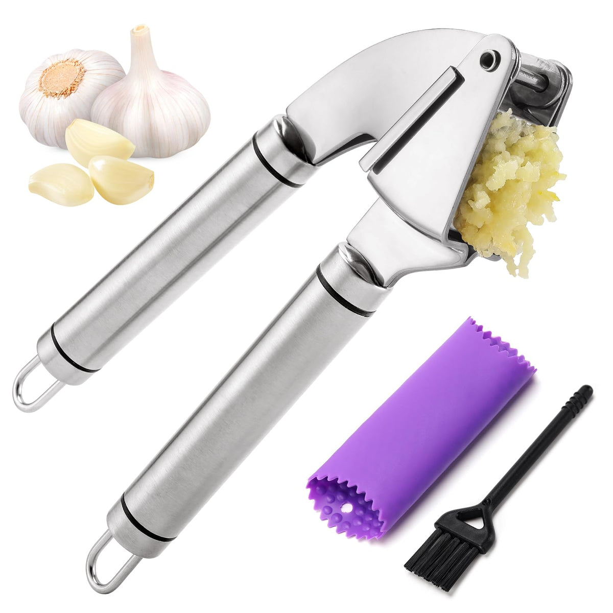 Stainless Steel Garlic Press Mincer P484