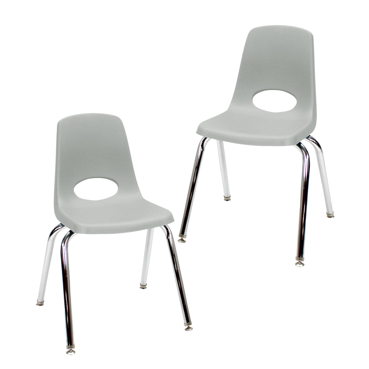 16" Light Gray School Stack Chair 2-Pack G980727