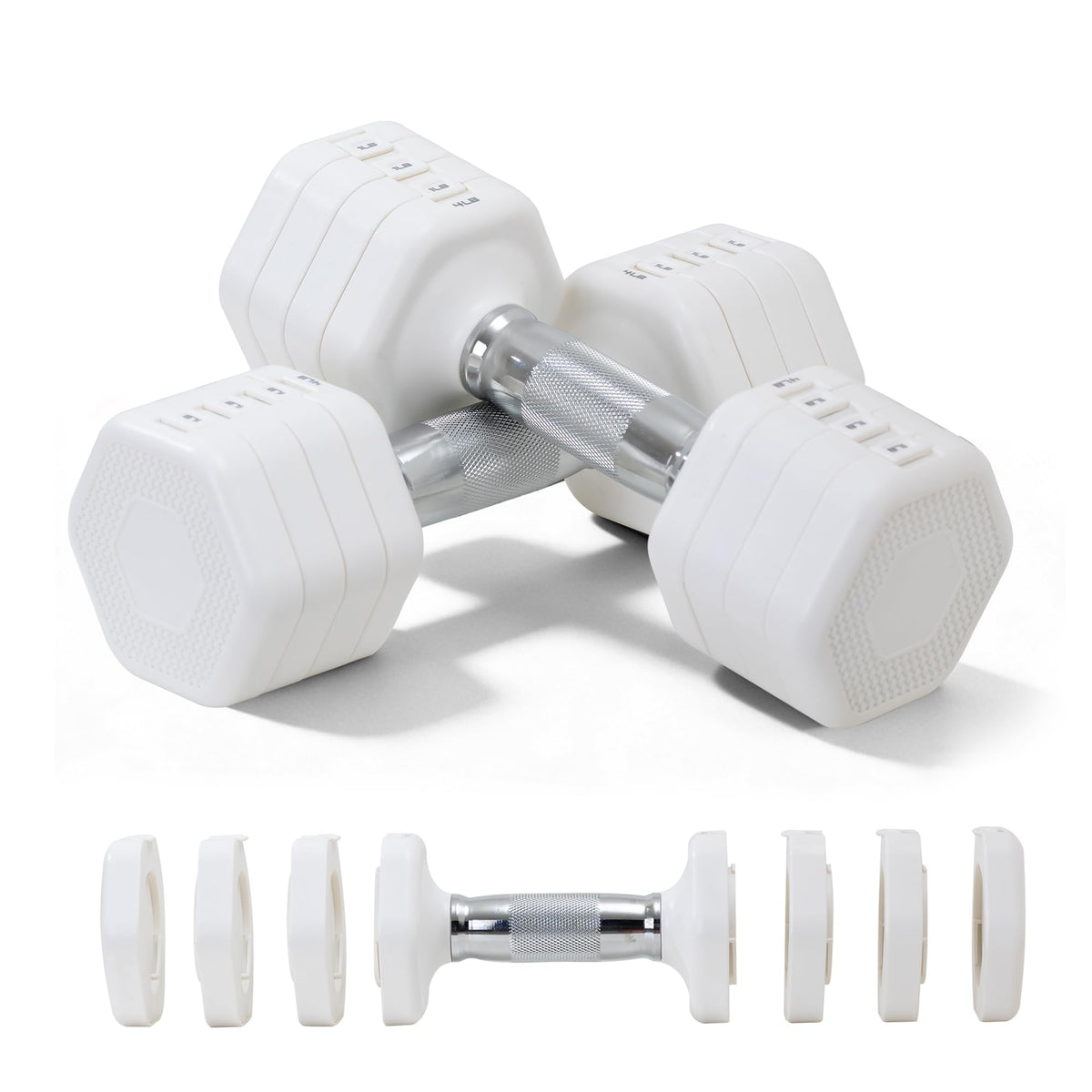 Adjustable Dumbbell Set of 2 Total 20 Lbs D2607