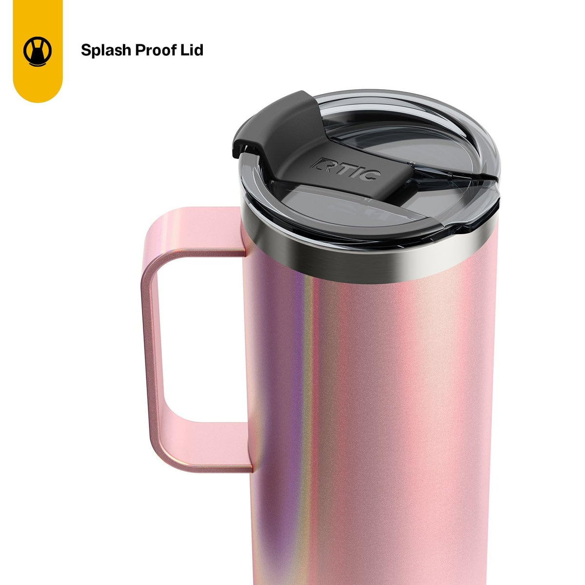20oz Stainless Steel Insulated Travel Mug with Lid and Handle M36057