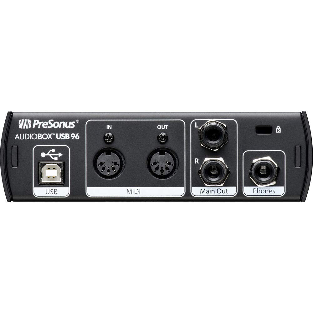 USB Audio MIDI Interface Recording Bundle with Condenser Microphone and Headphones L392