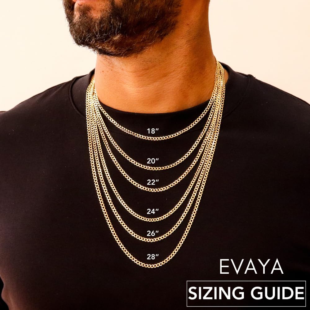 14k Gold Hollow Cuban Link Chain Necklace O259327