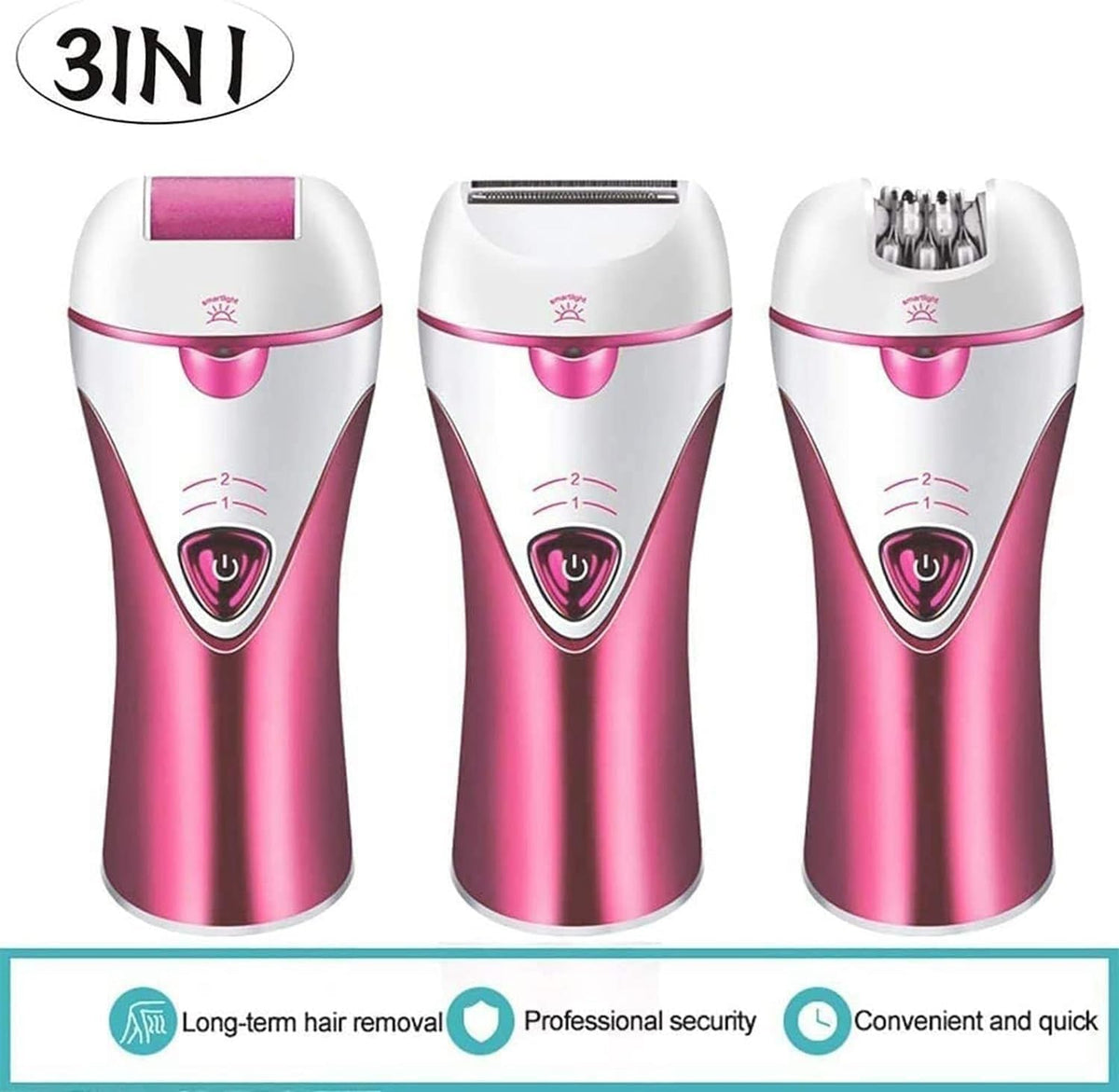 4-in-1 Wet Dry Electric Hair Removal System H65008
