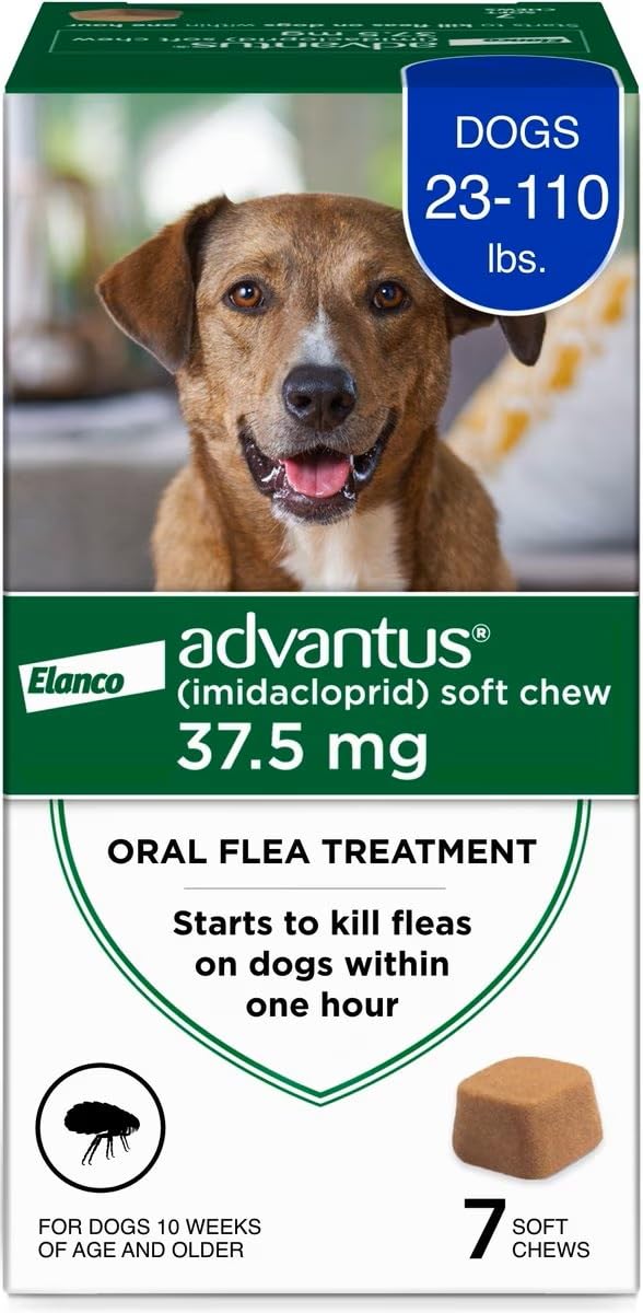 Soft Chew Flea Treatment for Dogs 23-110 lbs. 7 ct T325