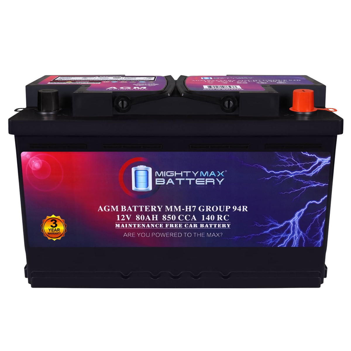 12V 80AH 850 CCA Replacement Battery G94786