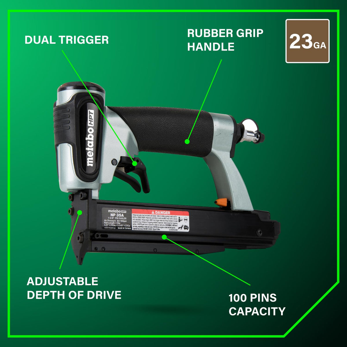 23 Gauge Pneumatic Pin Nailer G799249