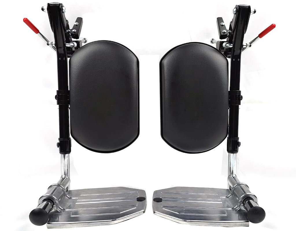 Heavy Duty Wheelchair Elevating Leg Rest with Calf Pad, Black W852720