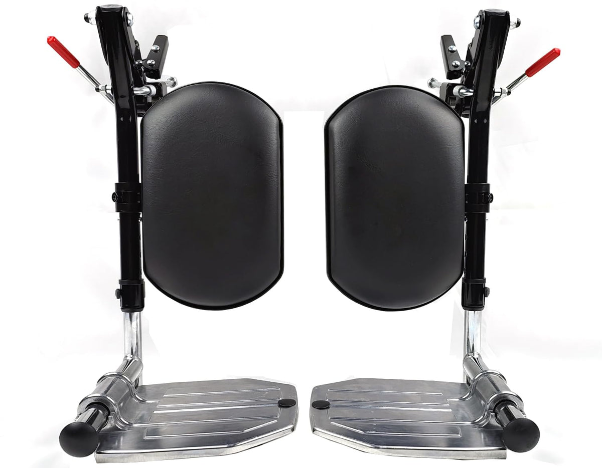Heavy Duty Wheelchair Elevating Leg Rest with Calf Pad, Black W852720