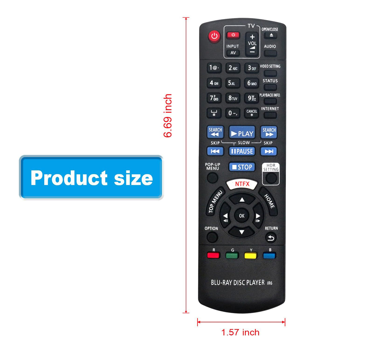 Replacement Remote Control M8140