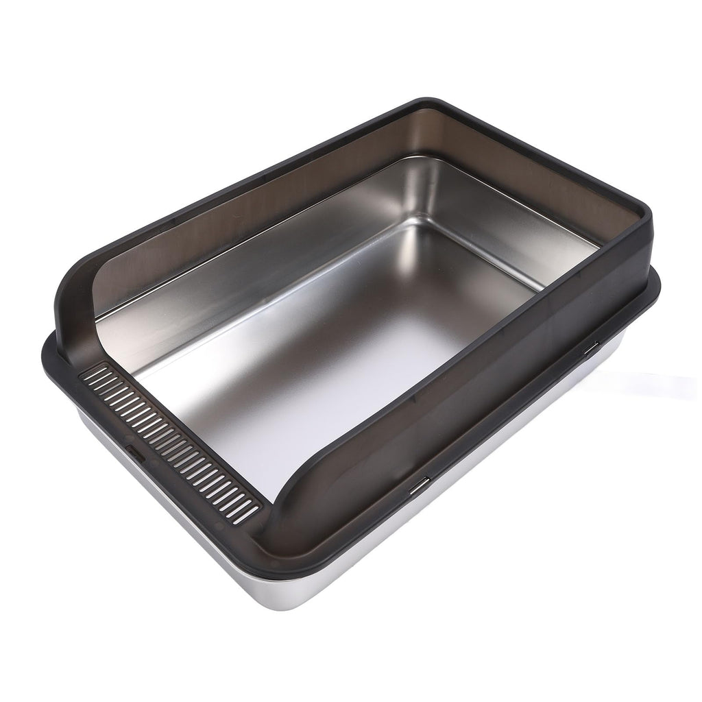 Stainless Steel Enclosed Cat Litter Box with Lid and Scoop C173407