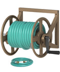 Wall Mounted Metal Garden Hose Reel Holds 125 ft G261086