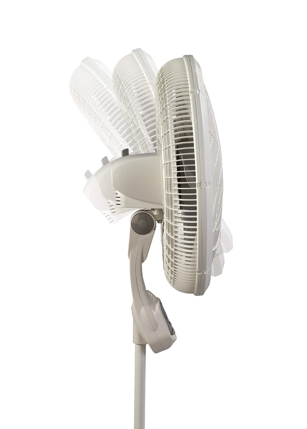 Adjustable 3 Speed 18" White Pedestal Fan U91887