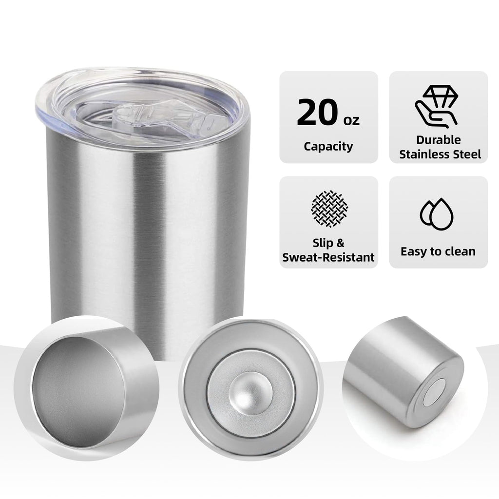 20 oz Stainless Steel Insulated Tumbler with Lid D31491