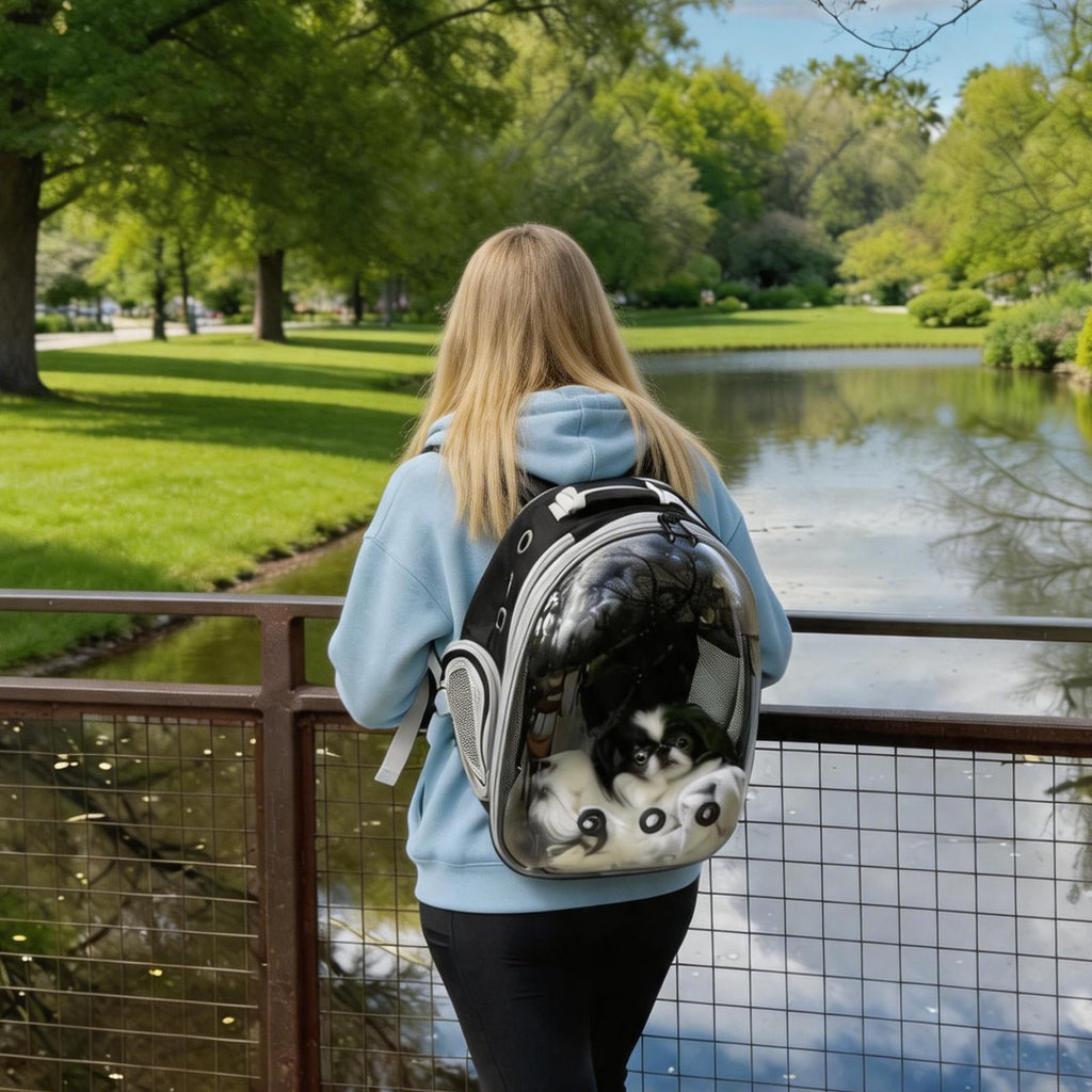 Expandable Pet Backpack Cats Dogs Carrier Bag Y9172
