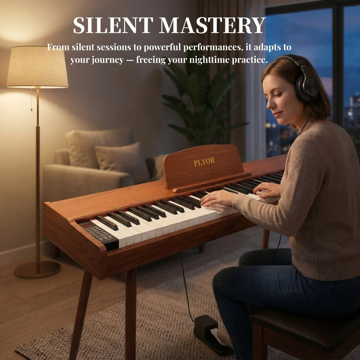 88 Key Semi Weighted Full-Size Electric Piano Keyboard O1303