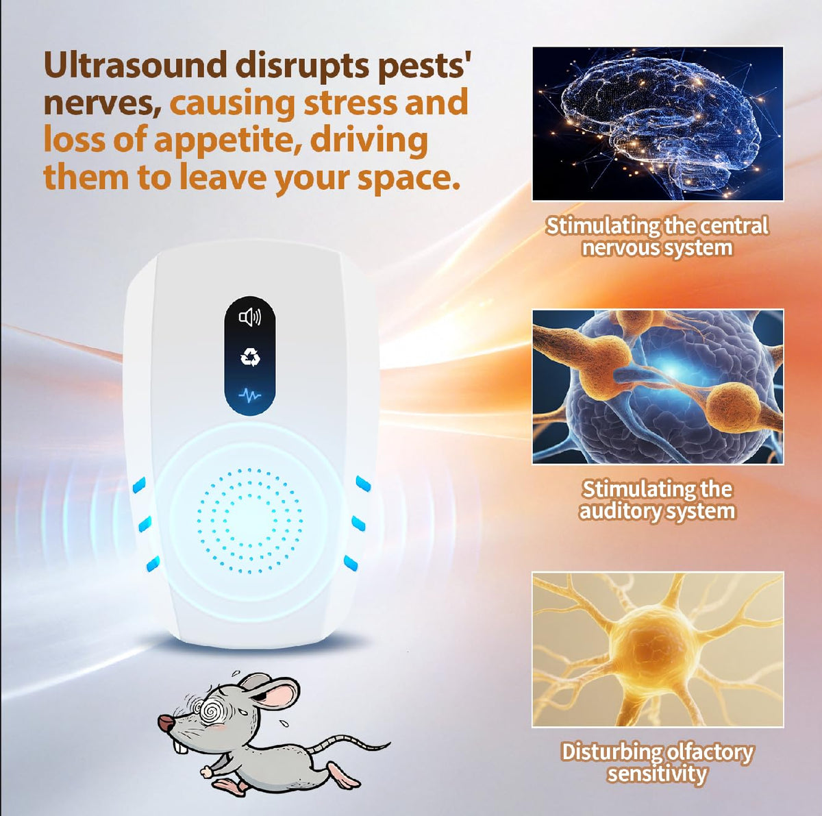 Ultrasonic Indoor Pest Repeller 6 Pack G70330
