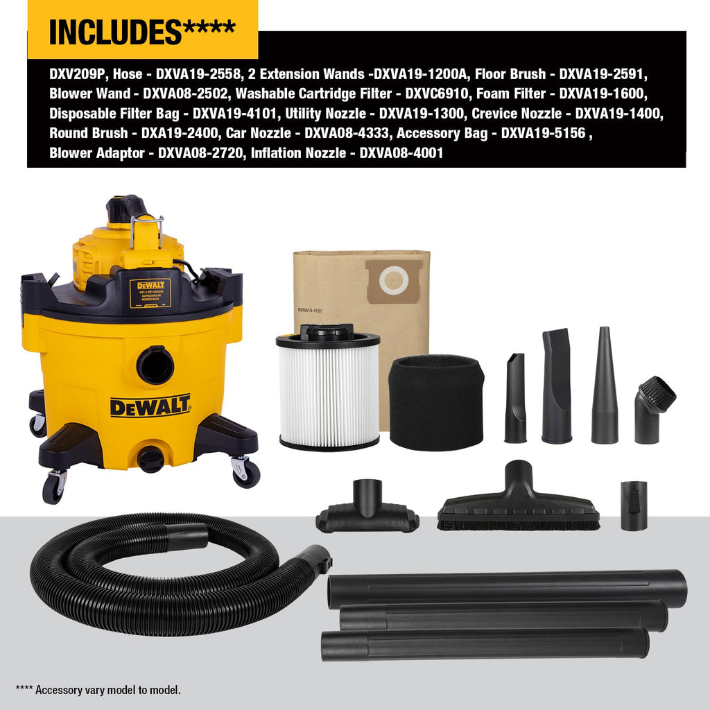 Shop Vacuum Wet and Dry 9 Gallon 5 HP with Detachable Blower P24558