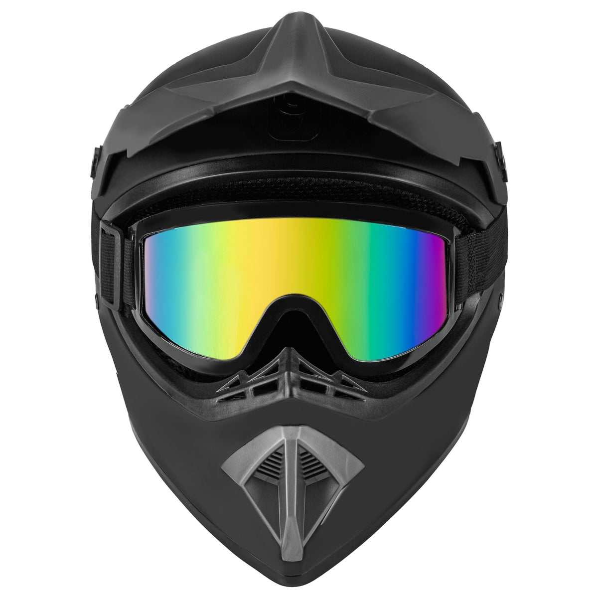 Matte Black Adult Full Helmet Medium M852
