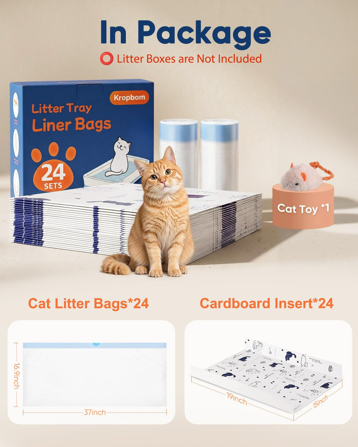 24 Pack Litter Box Liners L8968
