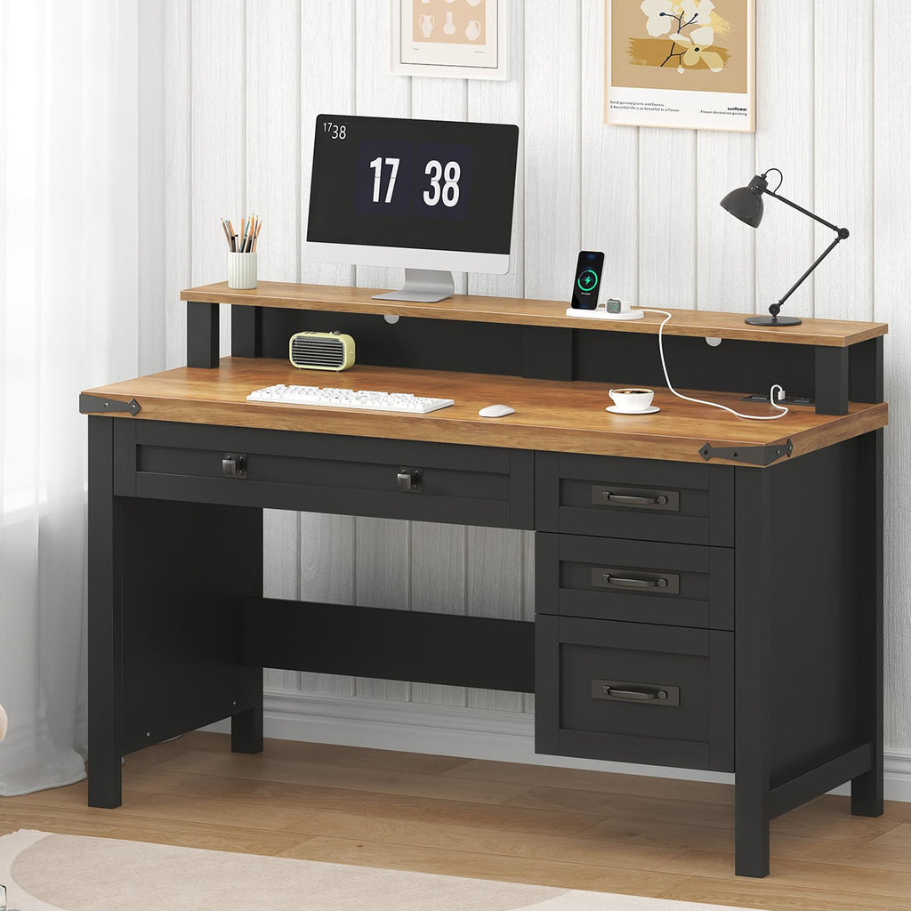 47" Computer Desk with Drawers Q4548