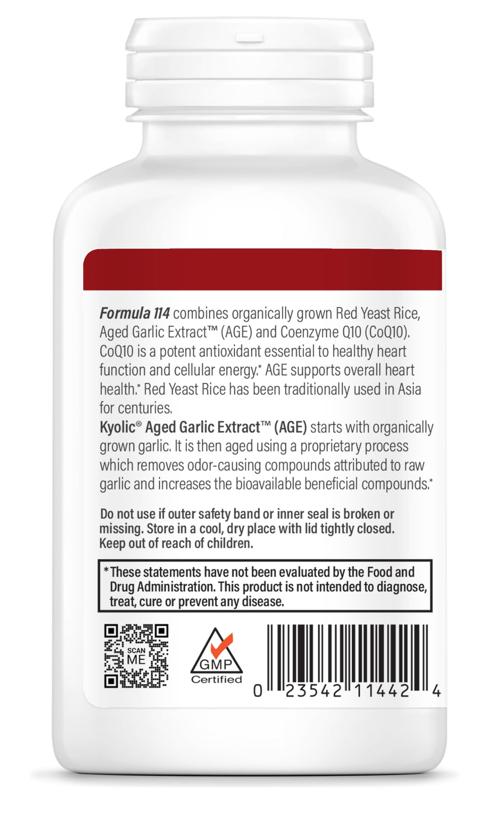 Aged Garlic Extract Red Yeast Rice CoQ10 150 Capsules F8810