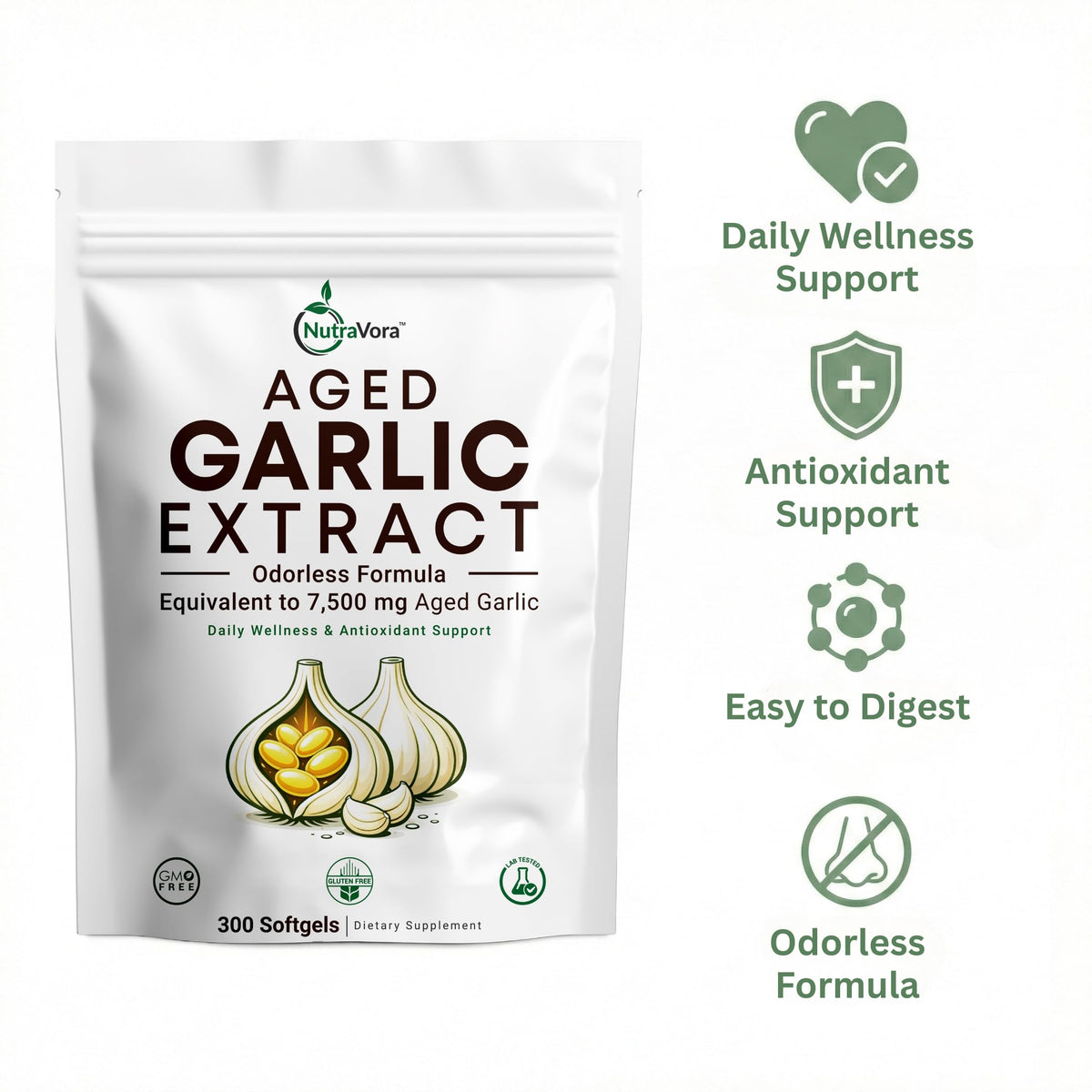 Aged Garlic Extract Softgels, 300 Softgels J204