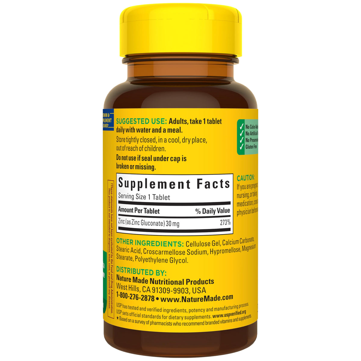 Zinc 30 mg 100 Tablets G9384