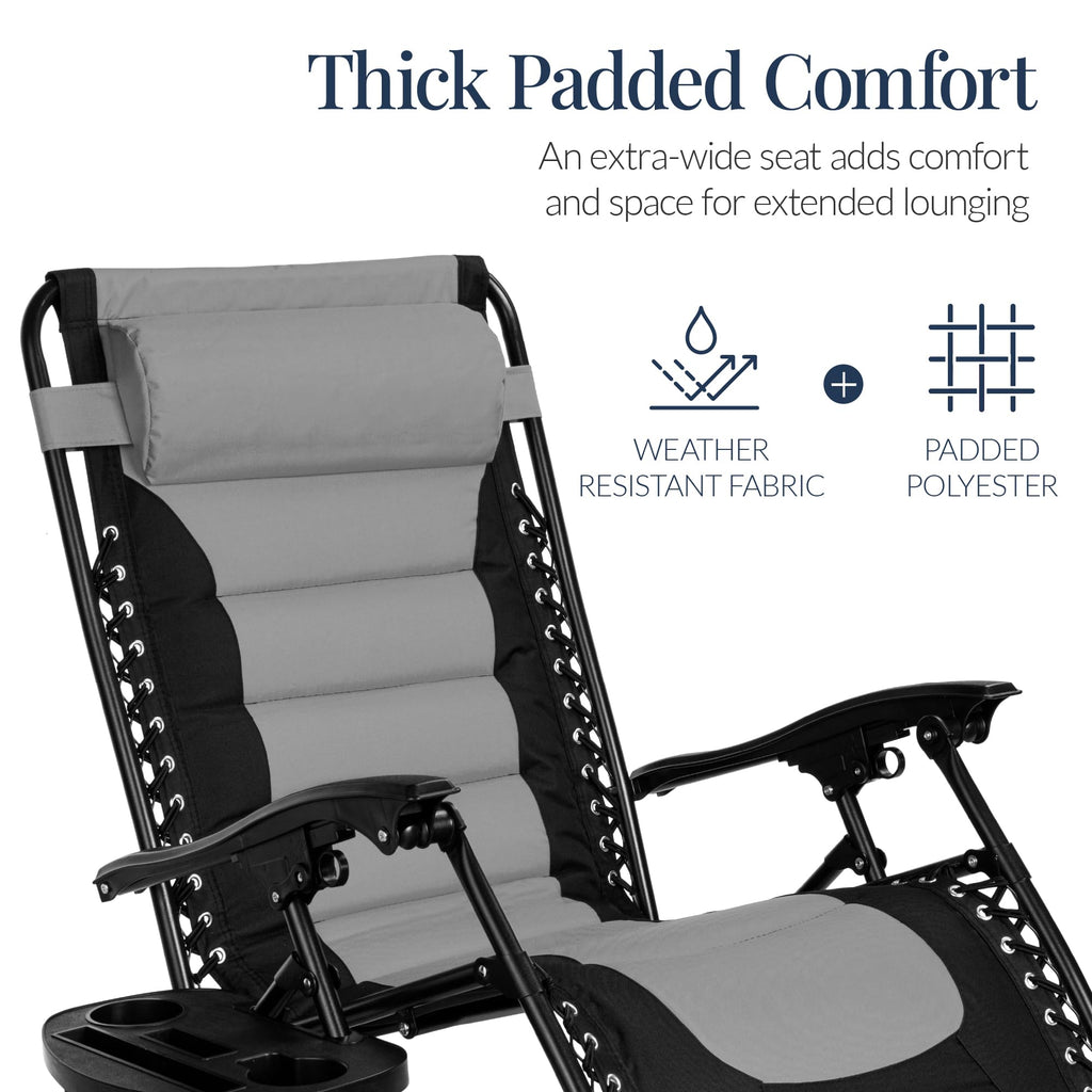 Oversized Padded Zero Gravity Chair Recliner X72701