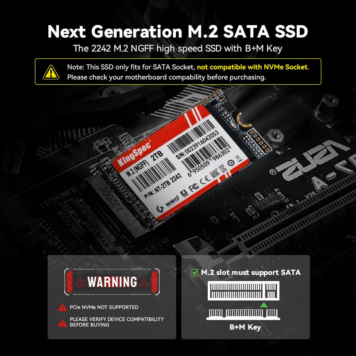 512GB M.2 2242 SATA III SSD Z8375