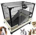 2-Level Rabbit Hutch Guinea Pigs Cage W1162