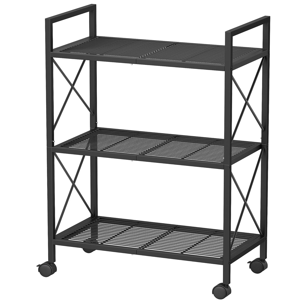 3-Tier Steel Storage Rack with Wheels P20540