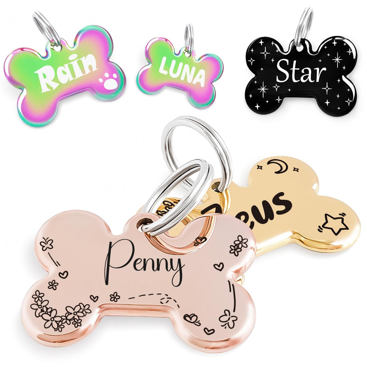 Stainless Steel Deep Engraving Dog Tags A83299