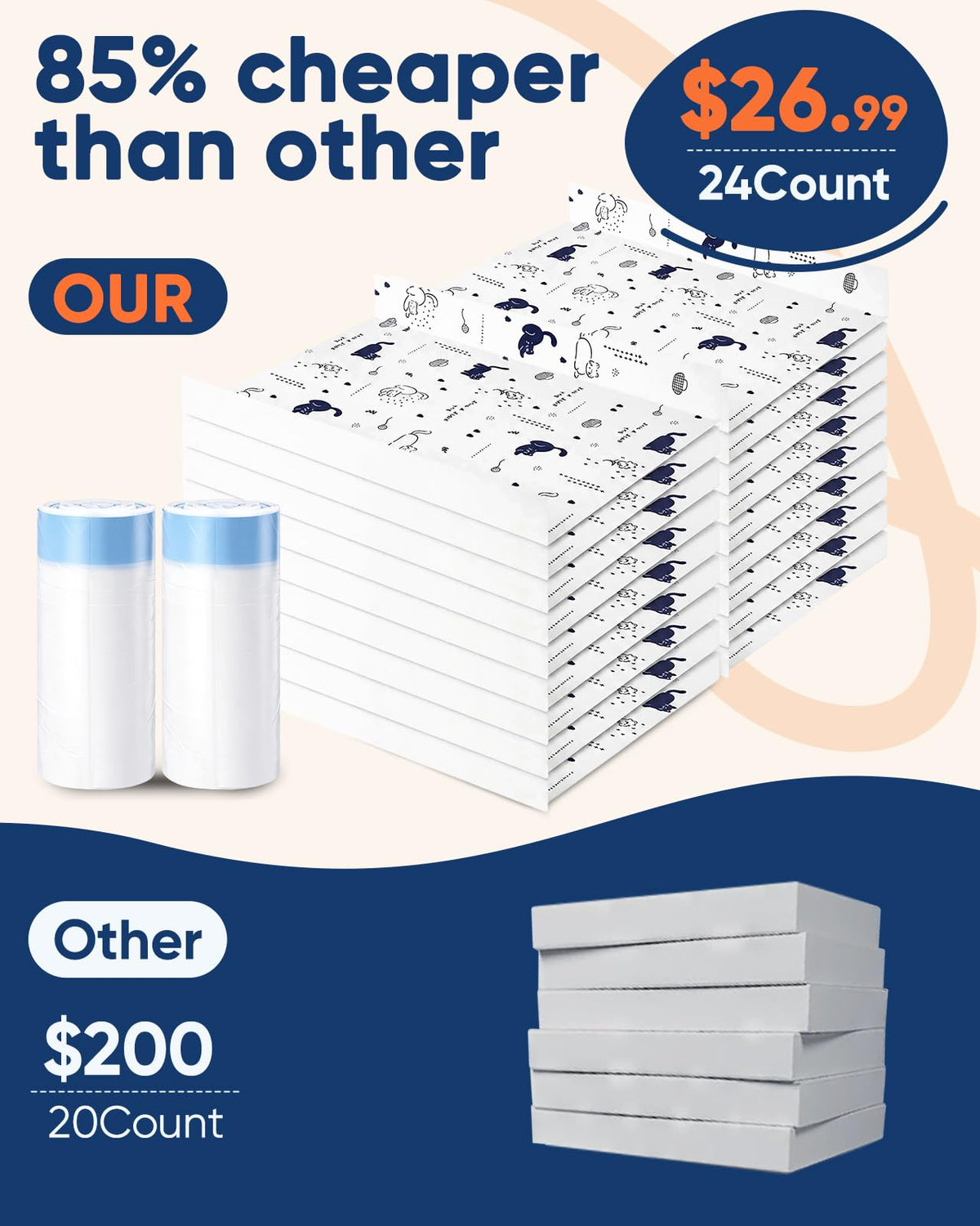 24 Pack Litter Box Liners L8968