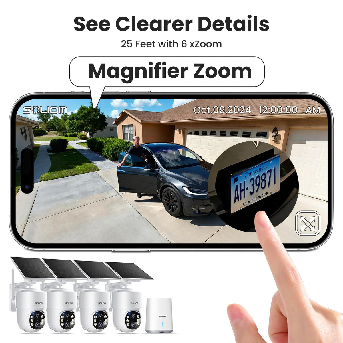 5MP Wireless Outdoor Security Cameras 4-Cam Kit X7857