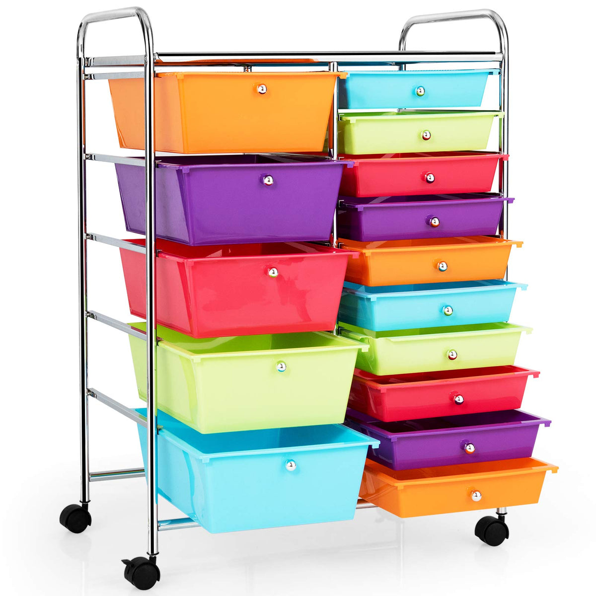 15 Drawer Rolling Storage Cart O193