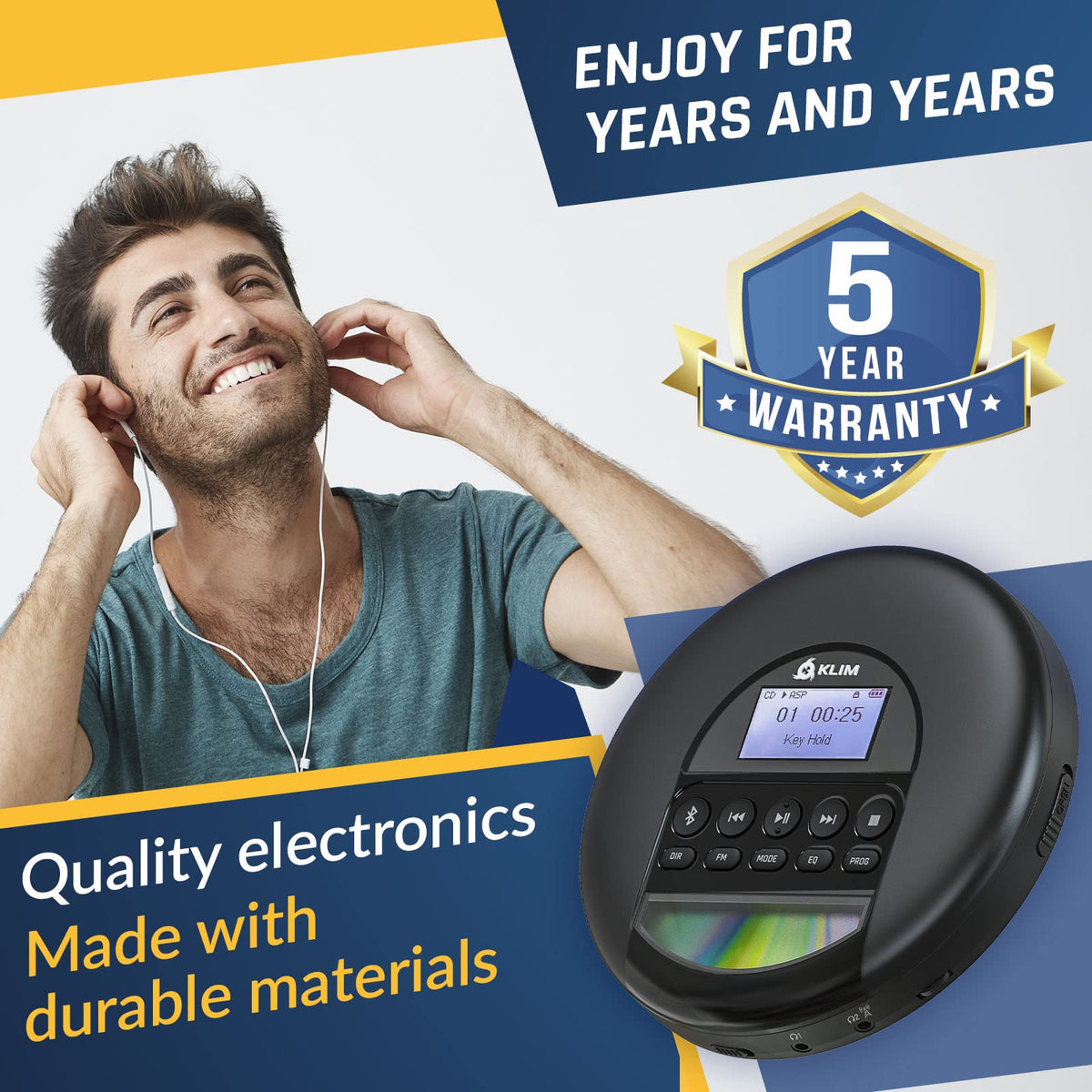 Portable CD Player with Headphones O353