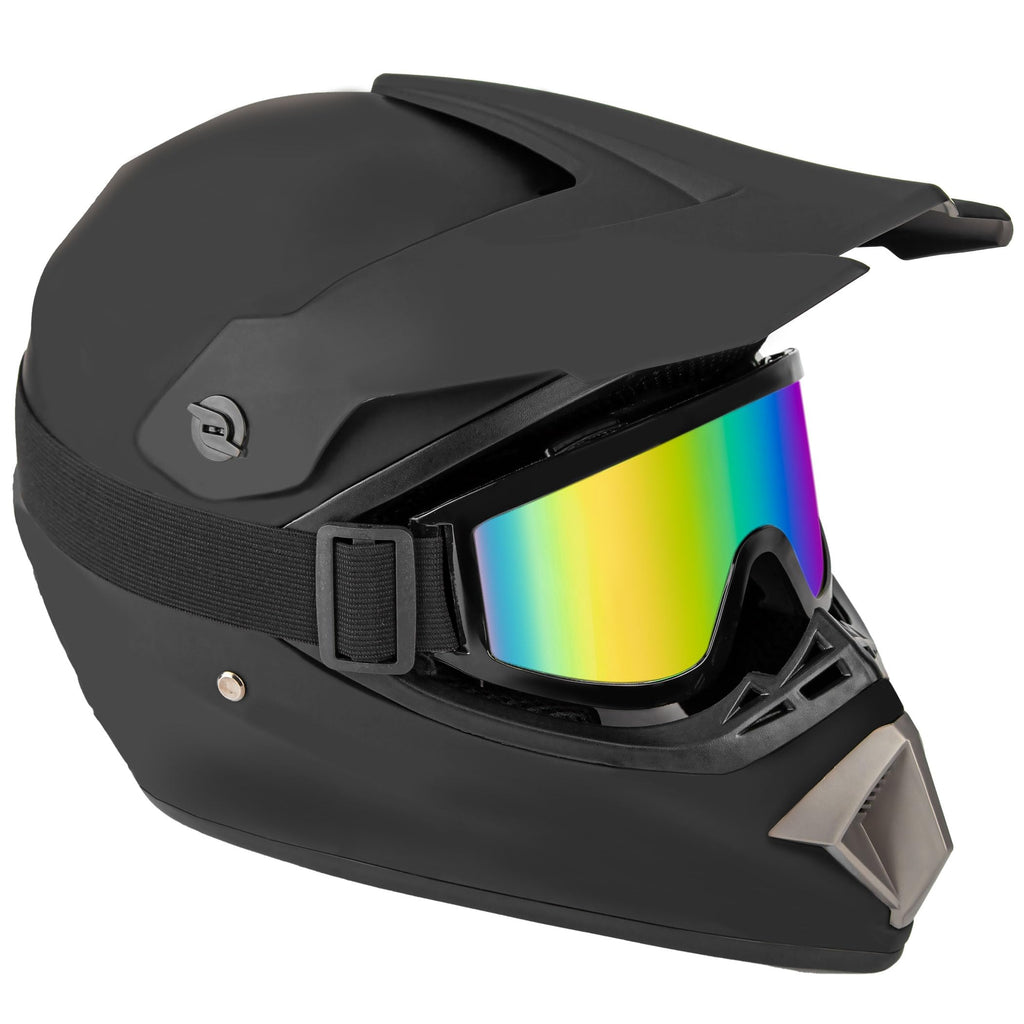 Matte Black Adult Full Helmet Medium M852