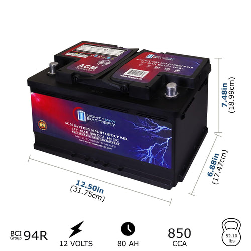 12V 80AH 850 CCA Replacement Battery G94786