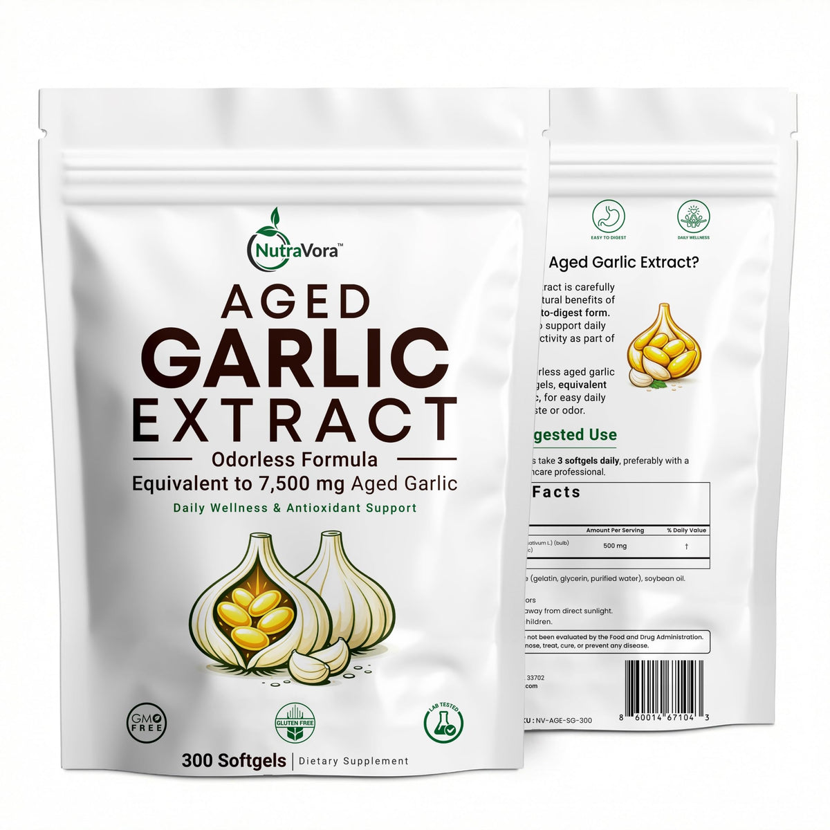 Aged Garlic Extract Softgels, 300 Softgels J204